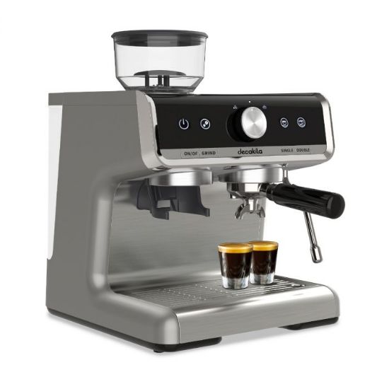صورة ماكينة قهوة اسبريسو مع مطحنة